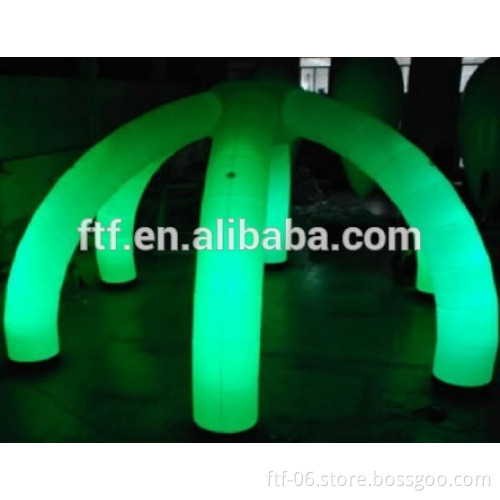 Inflatable LED arch door
